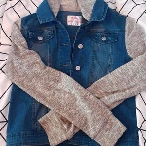 justice denim jacket, teens